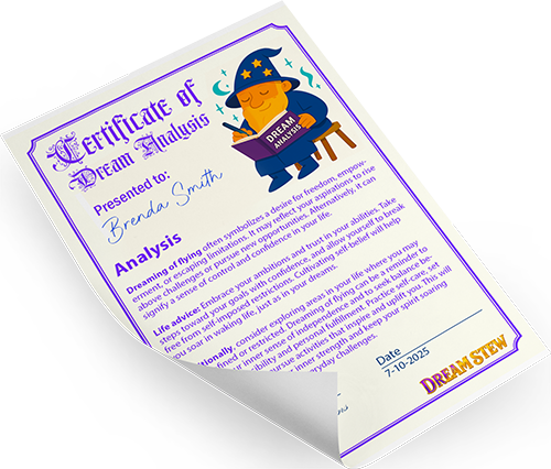Dream analysis and interpretation certificate